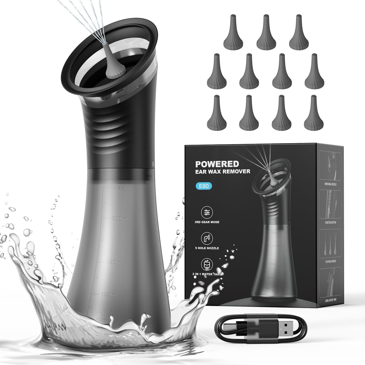 Clean Ear Cleaning Household Toilet Portable Ear Irrigator