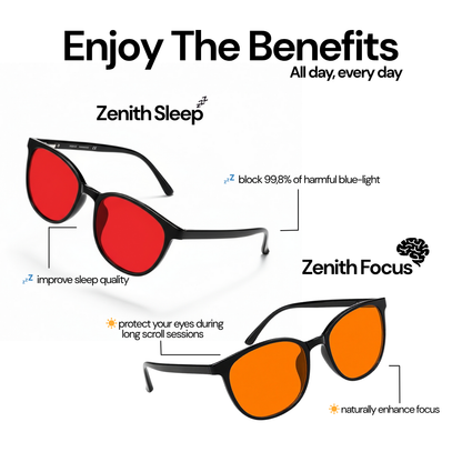 Zenith™ | Unisex Red Lens Blue Light Glasses
